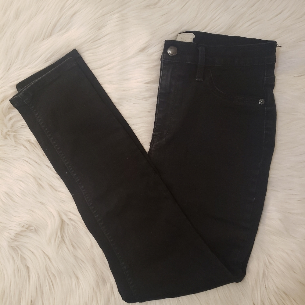 Free People Black High-rise Skinny Jeans